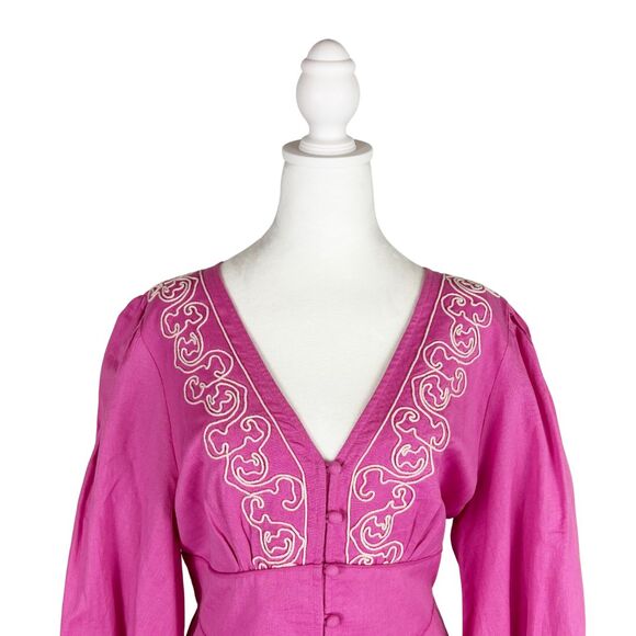 Anna Cate Fleur Mini Dress Large PInk NWT - Picture 4 of 11